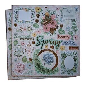 NWT Bo Bunny Willow & Sage Chipboard Stickers Set Of 2 Lot Bundle